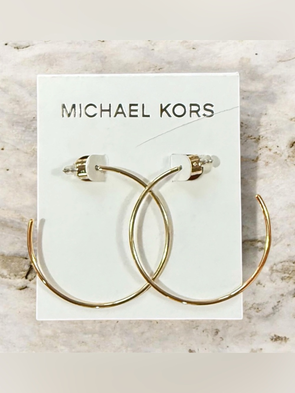 Michael Kors Gold Open Hoop Earrings